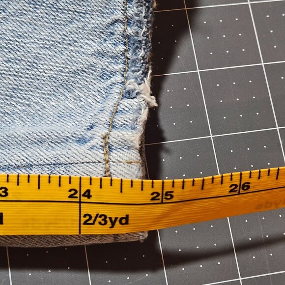 Agolde Riley High Rise Straight Crop Jeans Womens 23 Light Wash Distressed 100% - Picture 10 of 16